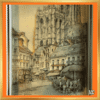 Anton Pieck - Groenplaats Antwerpen - 3D papierreliëf - 22 x 15 cm