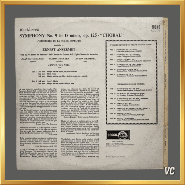 Beethoven - Choral Symphony (1960)