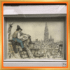 Anton Pieck - OLV Kathedraal Antwerpen - 3D papierreliëf - 22 x 15 cm