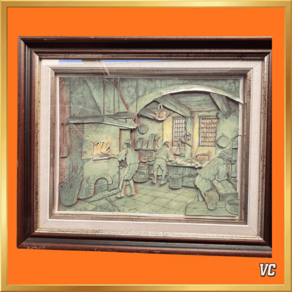 Anton Pieck - Bakkerij Atelier - 3D papierreliëf - 40 x 30 cm