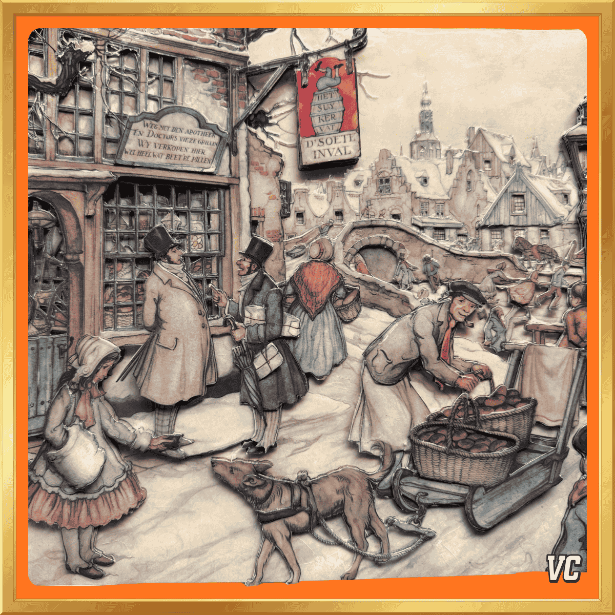Anton Pieck - D 'Soete Inval - 3D papierreliëf - 40 x 30 cm - Afbeelding 3