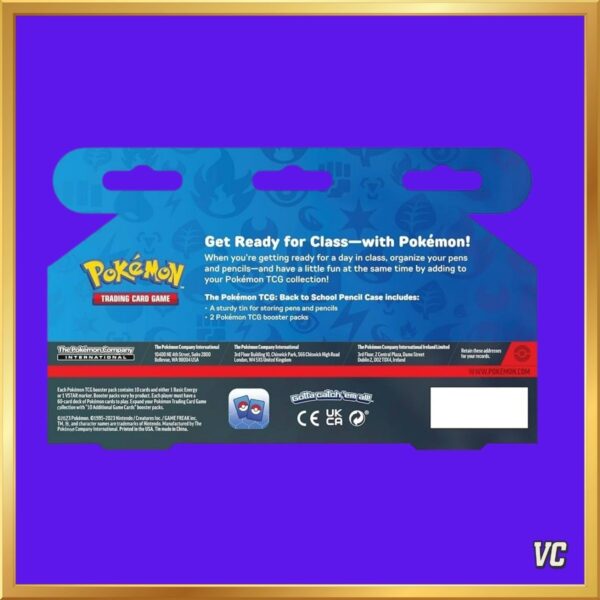Pokémon - Back To School TCG Pencil Case + 2 Booster Packs - ENG